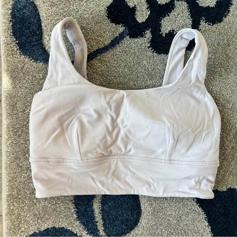 lululemon align bra c/d cup in faint lavender - size 8